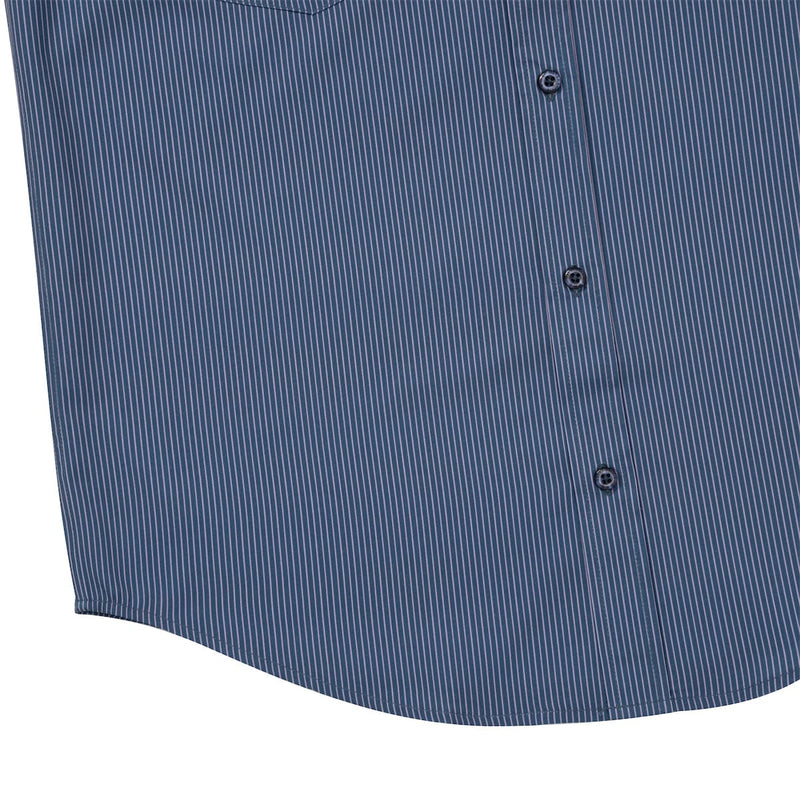 RSVLTS Wonder Wharf KUNUFLEX Short Sleeve Shirt in Blue — detail 9
