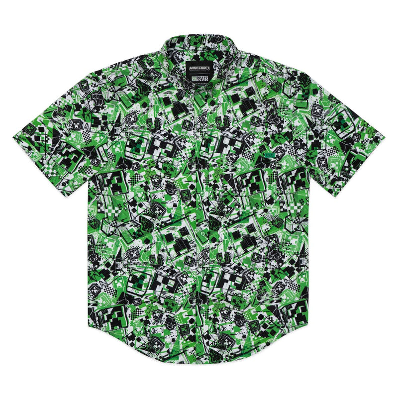 RSVLTS Short Fuse KUNUFLEX Short Sleeve Shirt in Green — detail 5