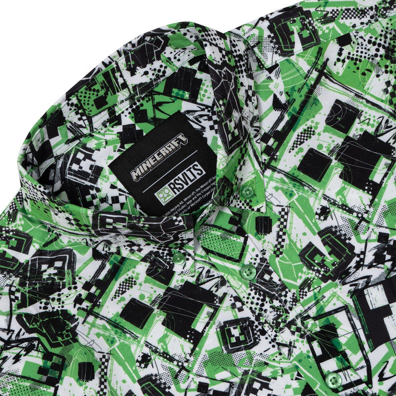 RSVLTS Short Fuse KUNUFLEX Short Sleeve Shirt in Green — detail 6