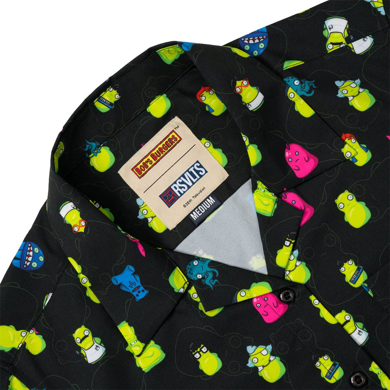 RSVLTS Kuchi Karacters Women's KUNUFLEX Short Sleeve Shirt in Black — detail 6