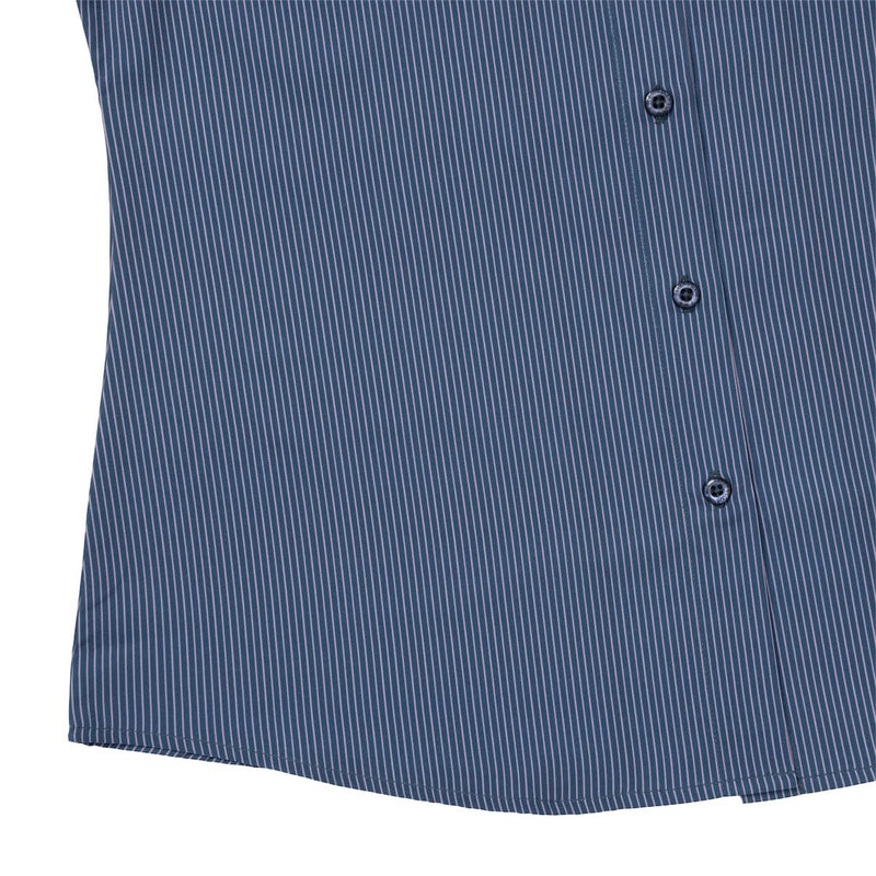 RSVLTS Wonder Wharf Women's KUNUFLEX Short Sleeve Shirt in Blue — detail 7