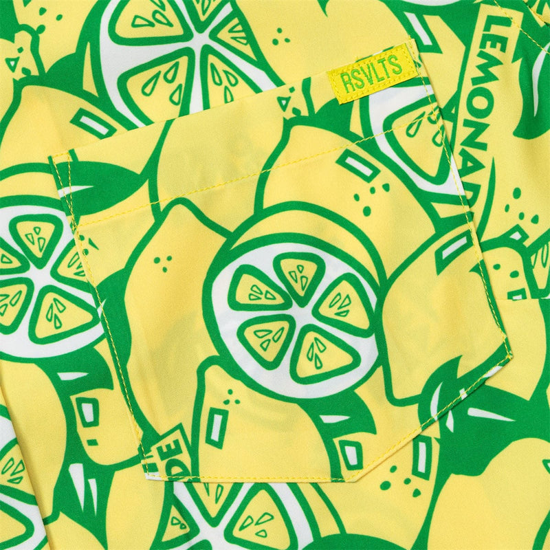 RSVLTS When Life Gives You Lemons Women's KUNUFLEX Short Sleeve Shirt in Green — detail 4