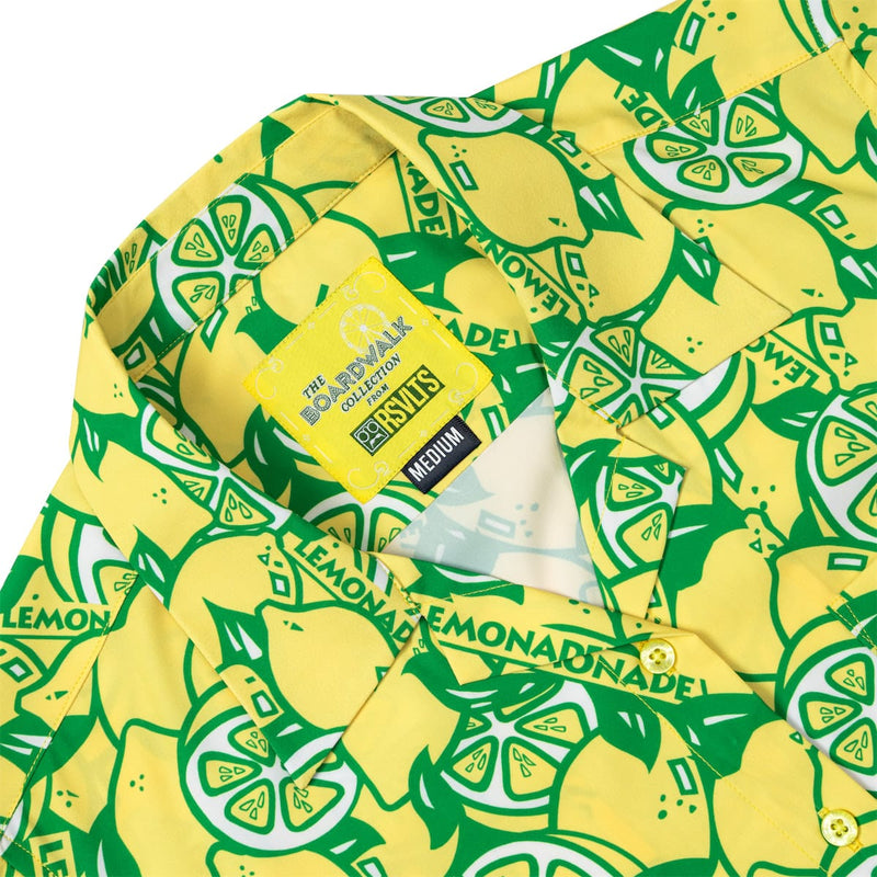 RSVLTS When Life Gives You Lemons Women's KUNUFLEX Short Sleeve Shirt in Green — detail 6