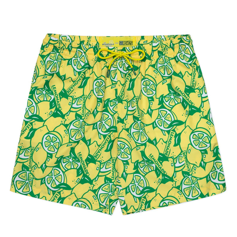 RSVLTS When Life Gives You Lemons Hybrid Shorts in Green — detail 2