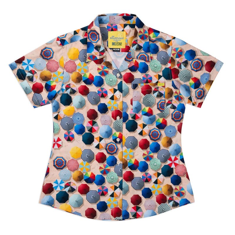 RSVLTS Oh, There’s a Spot! Women's KUNUFLEX Short Sleeve Shirt in Multicolor — detail 2