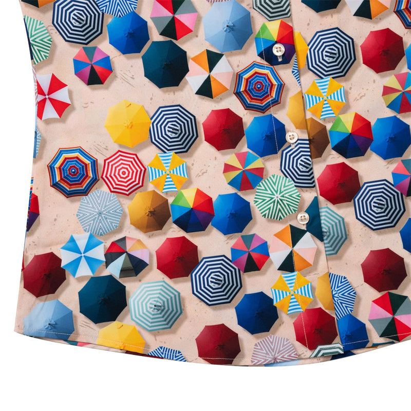 RSVLTS Oh, There’s a Spot! Women's KUNUFLEX Short Sleeve Shirt in Multicolor — detail 7