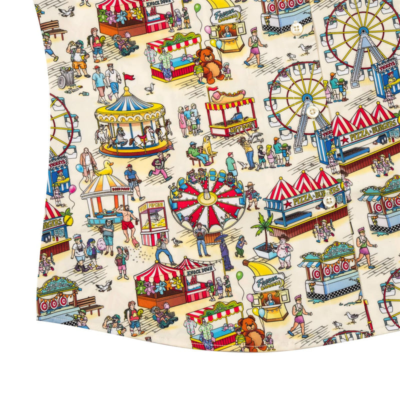 RSVLTS Party Pier Women's KUNUFLEX Short Sleeve Shirt in Multicolor — detail 7