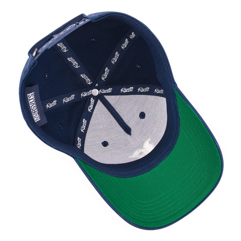 RSVLTS Roosevelt Rough Riders (Navy) 5-Panel Curved Brim Hat in Blue — detail 3