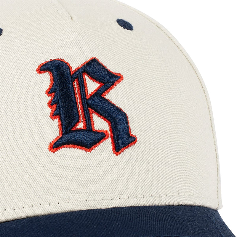 RSVLTS Roosevelt Rough Riders (Ivory) 5-Panel Curved Brim Hat in Neutral — detail 2