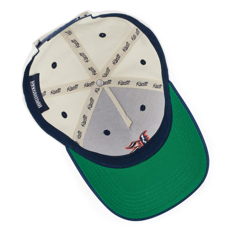 RSVLTS Roosevelt Rough Riders (Ivory) 5-Panel Curved Brim Hat in Neutral — detail 3