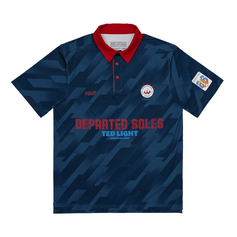 RSVLTS Departed Soles FC All-Day Polo in Blue — detail 2