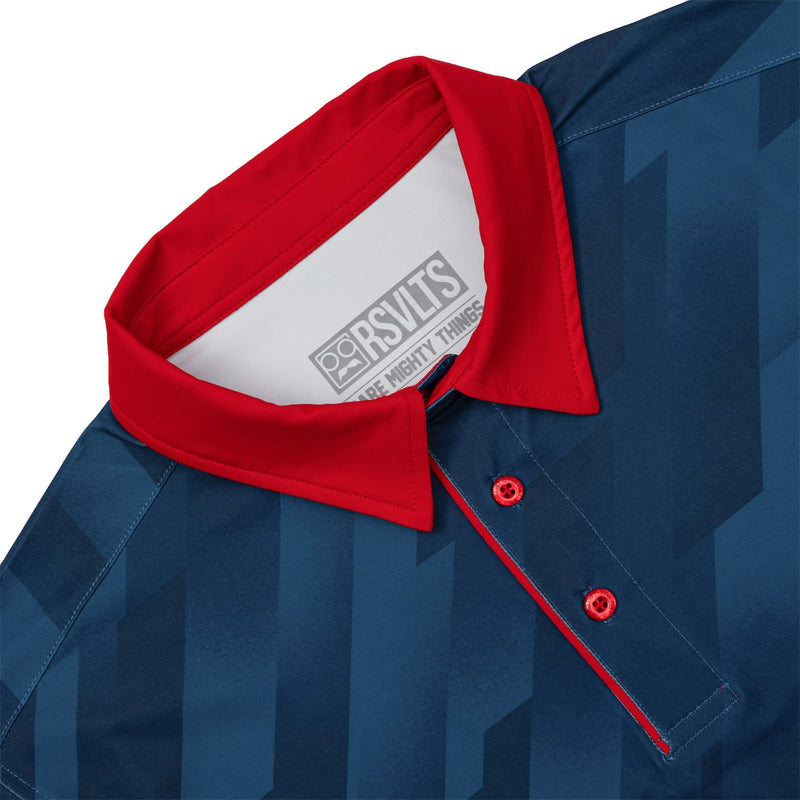 RSVLTS Departed Soles FC All-Day Polo in Blue — detail 6