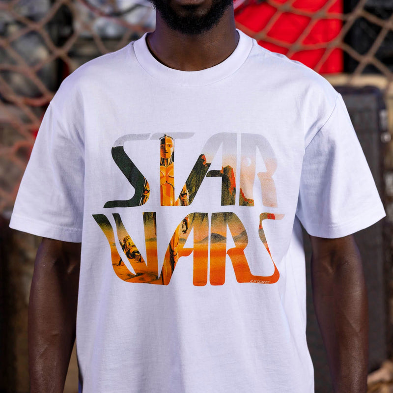 RSVLTS Cosmic Concept Vintage Crewneck Tee in White — detail 4