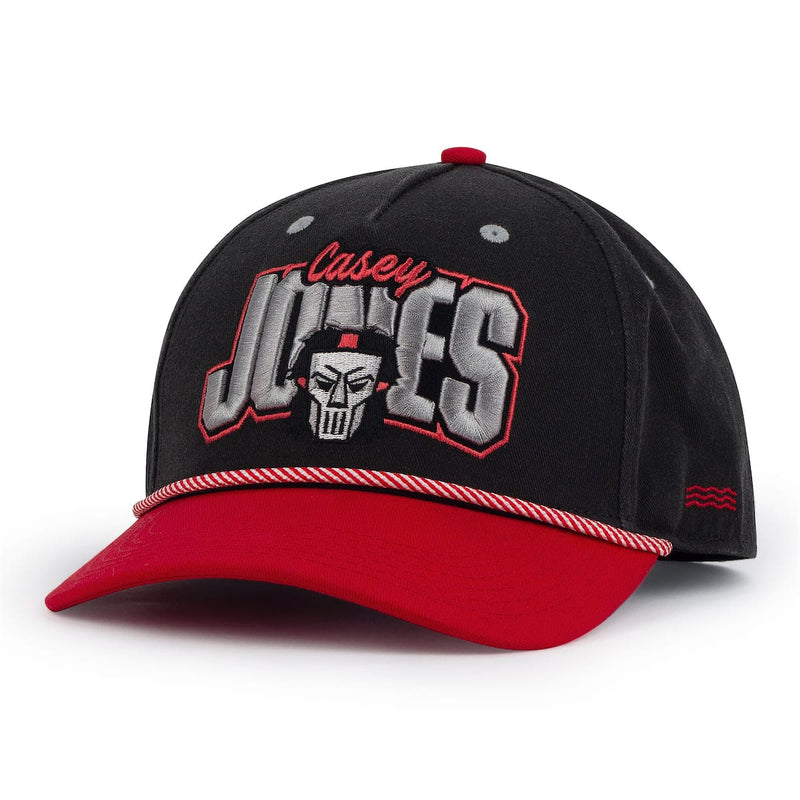 RSVLTS Casey Jones 5-Panel Snapback Hat in Black — front view