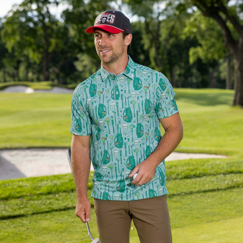 RSVLTS Jones Sporting Goods All-Day Polo in Green — detail 2