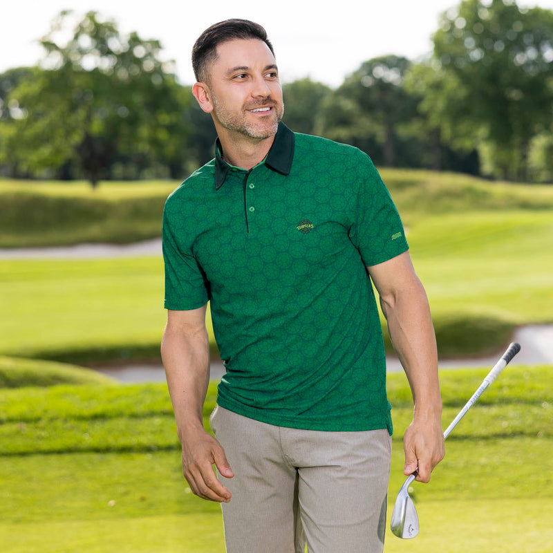 RSVLTS Half-Shell Hero All-Day Polo in Green — detail 2