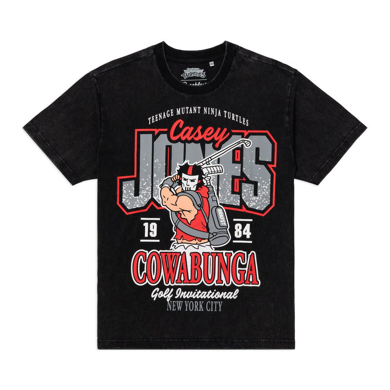 RSVLTS The Casey Jones Invitational Vintage Crewneck Tee in Black — front view