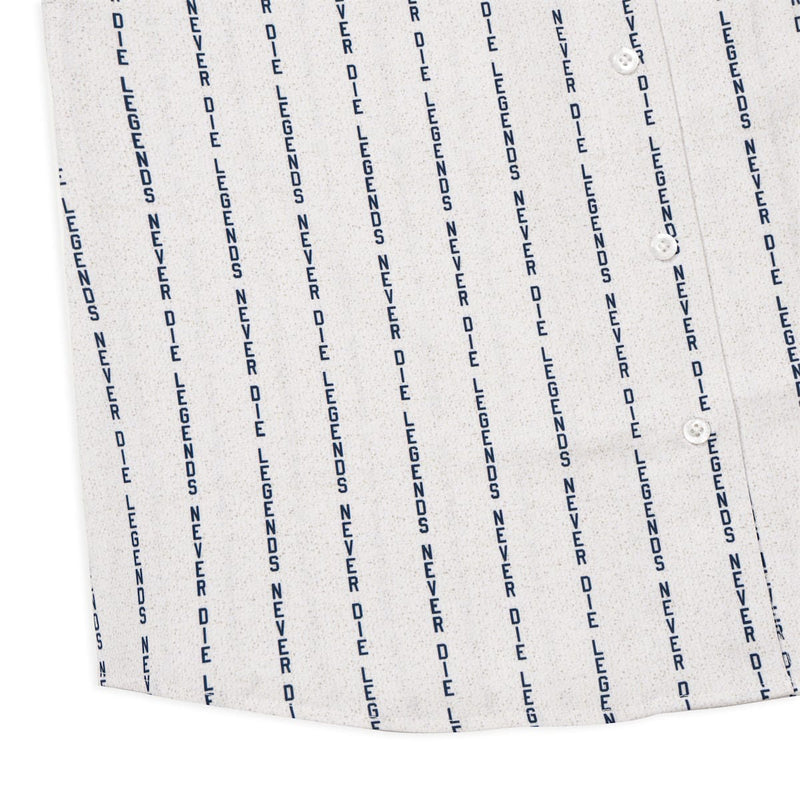 RSVLTS LND Pinstripe Women's KUNUFLEX Short Sleeve Shirt in White — detail 5