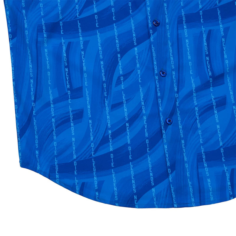 RSVLTS For Emma KUNUFLEX Short Sleeve Shirt in Blue — detail 6