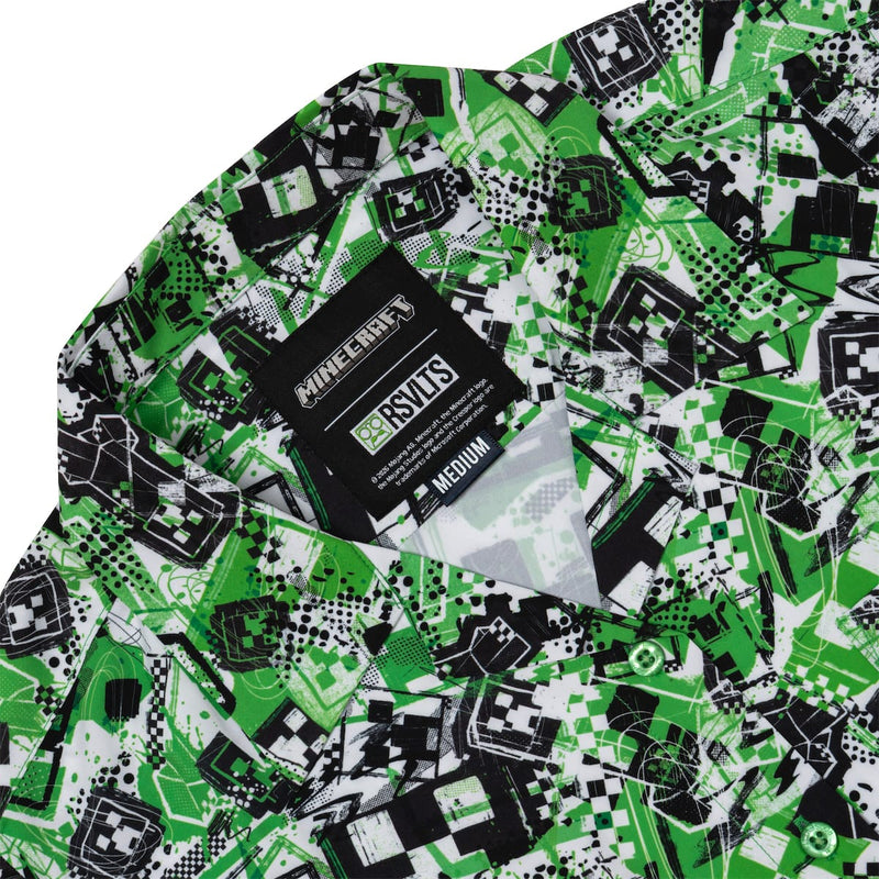 RSVLTS Short Fuse Women's KUNUFLEX Short Sleeve Shirt in Green — detail 6