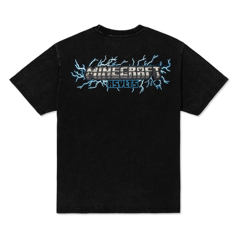 RSVLTS Charged and Creeping Vintage Crewneck Tee in Black — detail 2