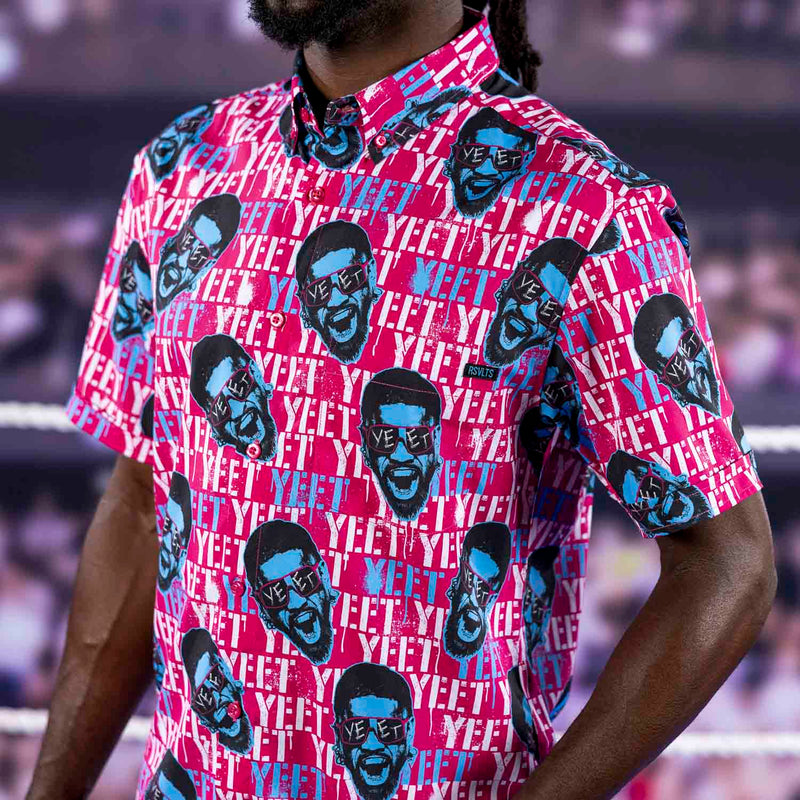 RSVLTS Jey Pop KUNUFLEX Short Sleeve Shirt in Pink — detail 4