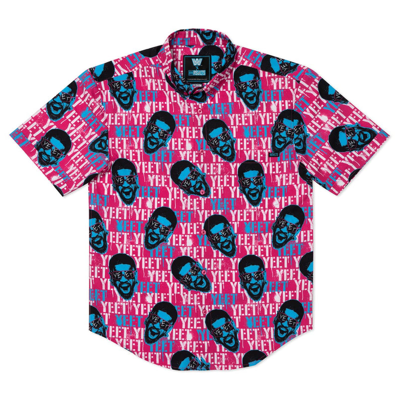 RSVLTS Jey Pop KUNUFLEX Short Sleeve Shirt in Pink — detail 5