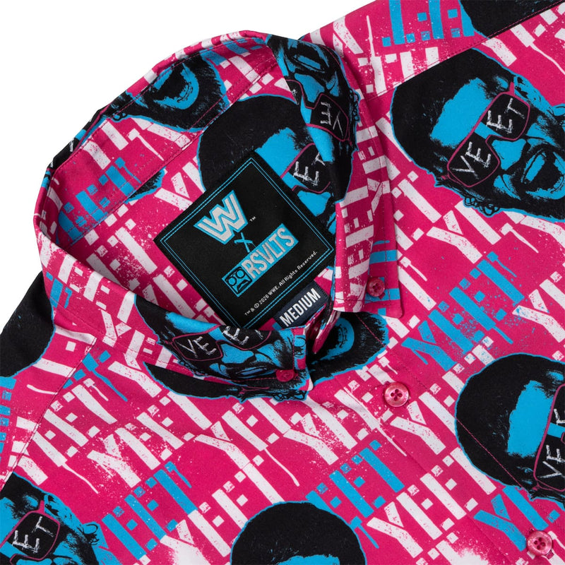RSVLTS Jey Pop KUNUFLEX Short Sleeve Shirt in Pink — detail 6
