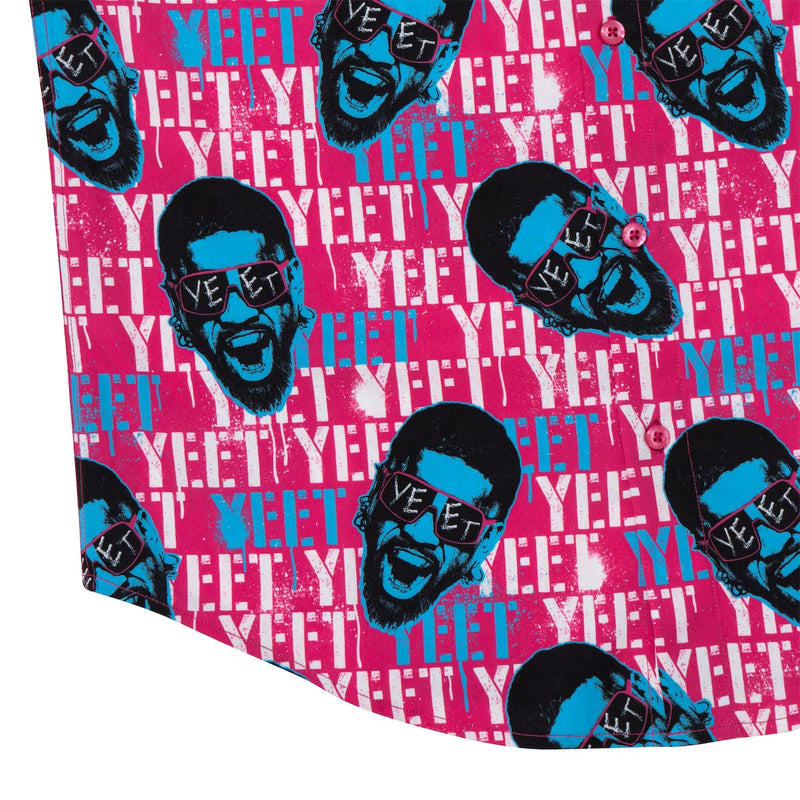 RSVLTS Jey Pop KUNUFLEX Short Sleeve Shirt in Pink — detail 7