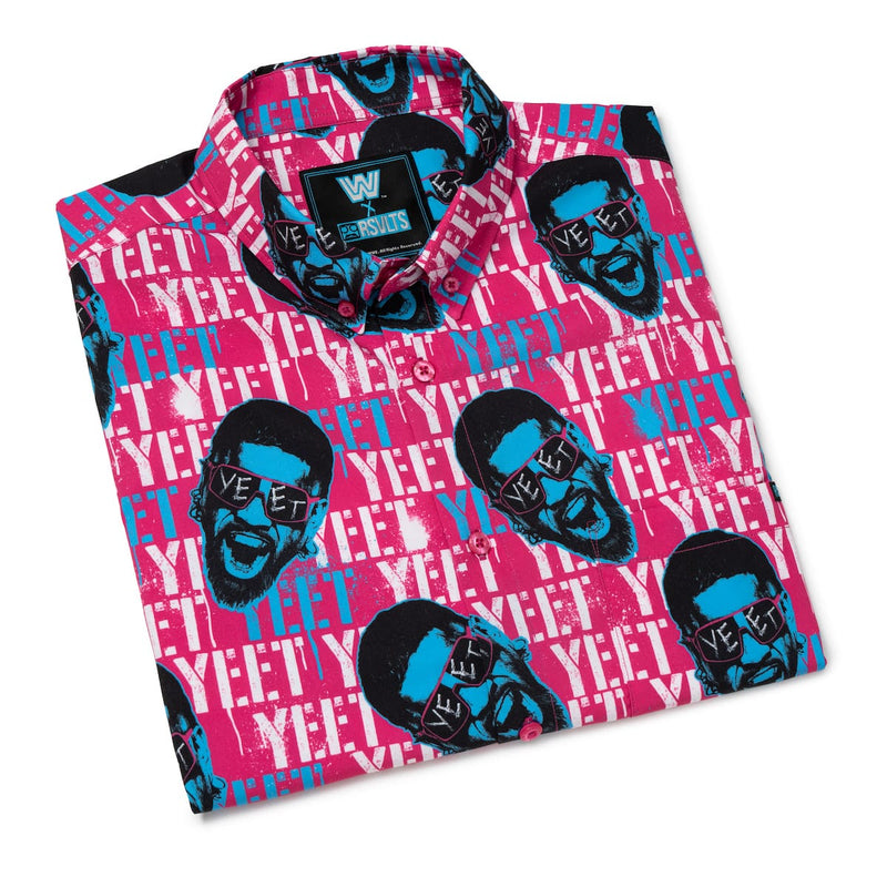 RSVLTS Jey Pop KUNUFLEX Short Sleeve Shirt in Pink — detail 8