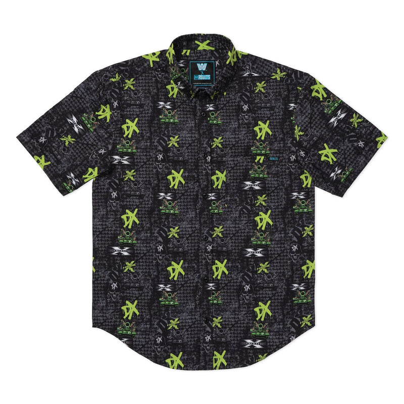 RSVLTS D-Generation X KUNUFLEX Short Sleeve Shirt in Black — detail 5