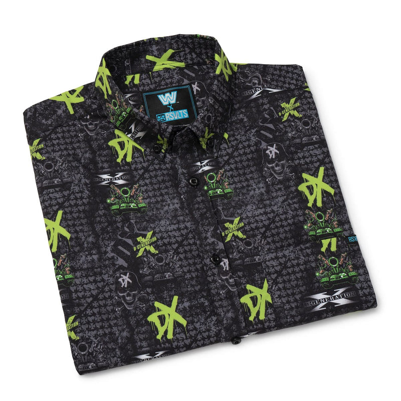RSVLTS D-Generation X KUNUFLEX Short Sleeve Shirt in Black — detail 8