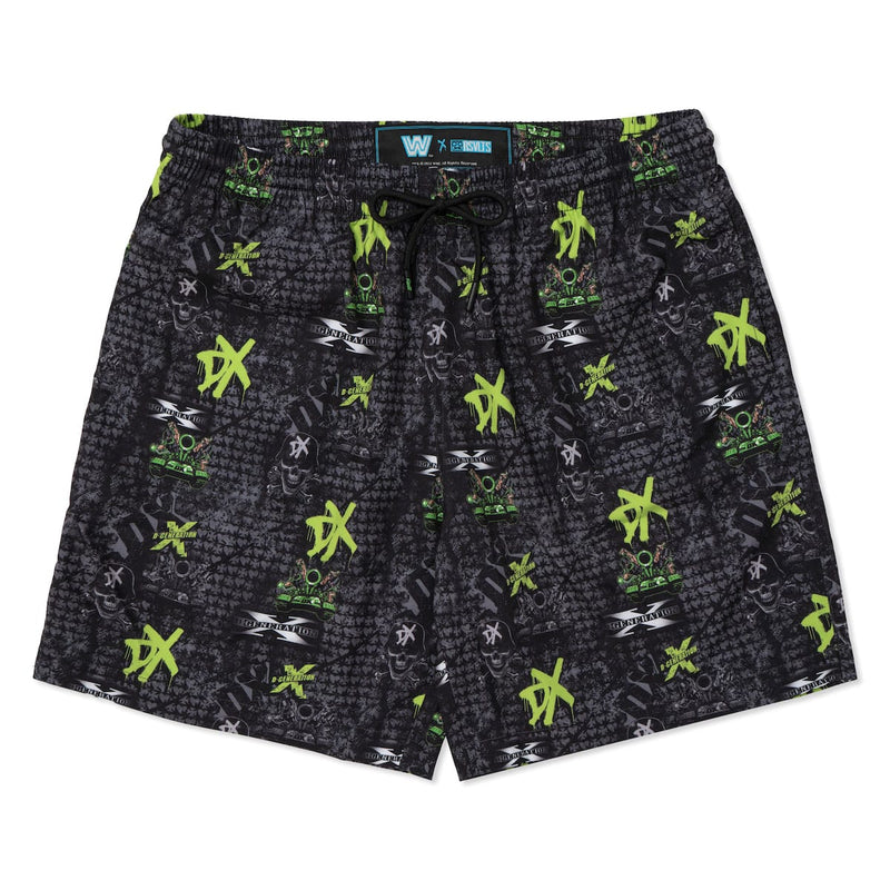 RSVLTS D-Generation X Hybrid Shorts in Black — front view