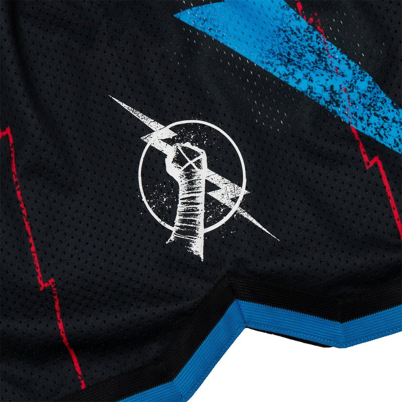 RSVLTS Best in the World Mesh Shorts in Black — detail 4