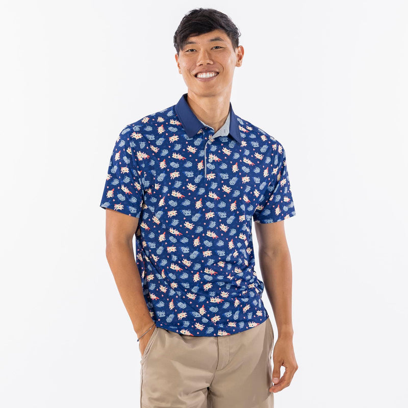RSVLTS A Lotta Axolotl All-Day Polo in Blue — detail 2