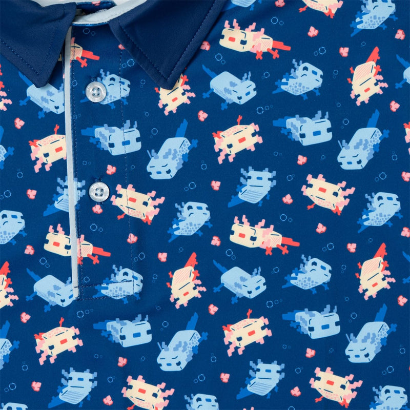 RSVLTS A Lotta Axolotl All-Day Polo in Blue — detail 3