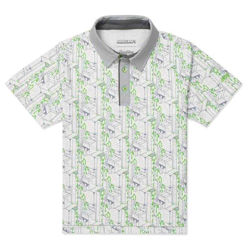 RSVLTS Iron Golem Youth All-Day Polo in Green — detail 2