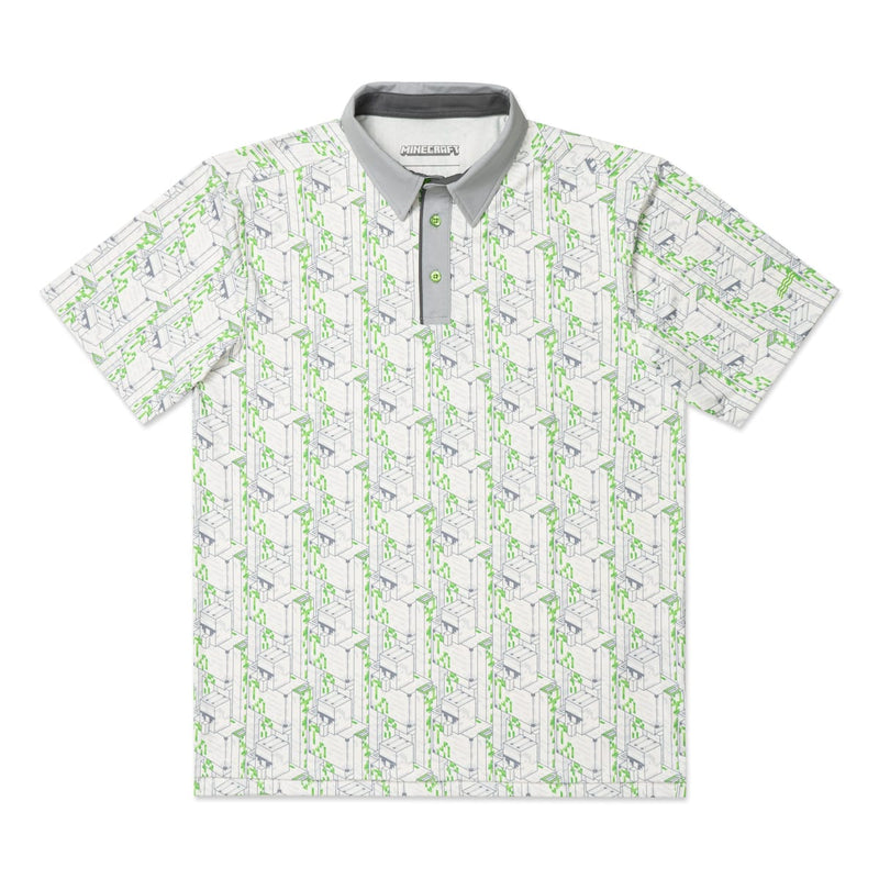 RSVLTS Iron Golem All-Day Polo in Green — front view