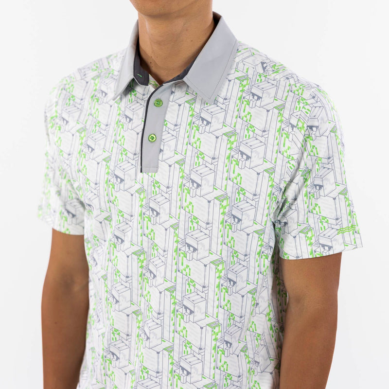 RSVLTS Iron Golem All-Day Polo in Green — detail 4