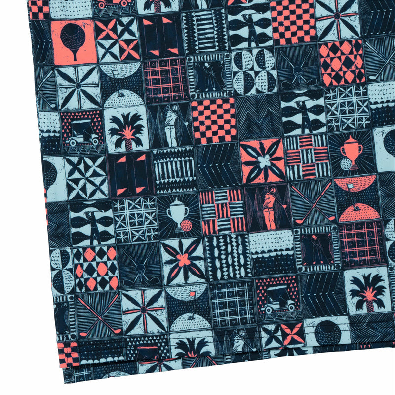 RSVLTS Tee Time Tiles All-Day Polo in Blue — detail 7