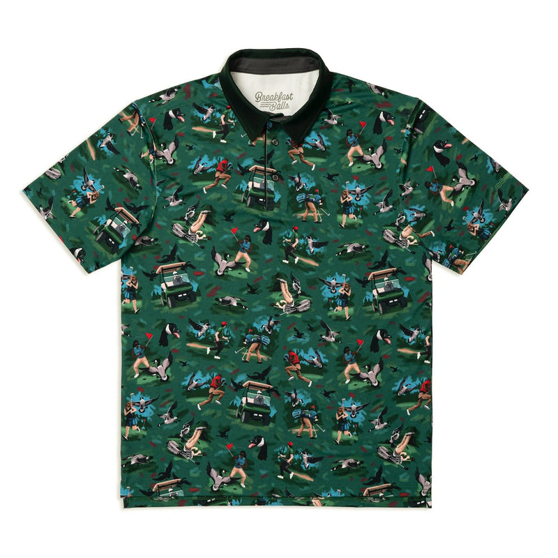 RSVLTS Goose's Wild All-Day Polo in Green — detail 2