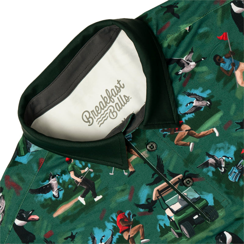 RSVLTS Goose's Wild All-Day Polo in Green — detail 6