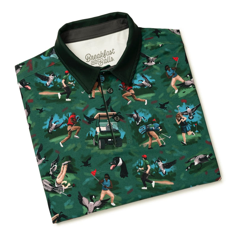 RSVLTS Goose's Wild All-Day Polo in Green — detail 8