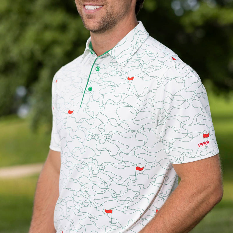 RSVLTS Tough Read All-Day Polo in White — front view