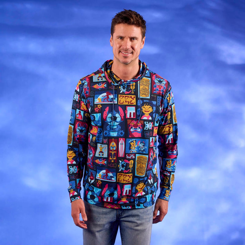 RSVLTS Tiki-terrestrial Performance Hoodie in Blue — detail 2