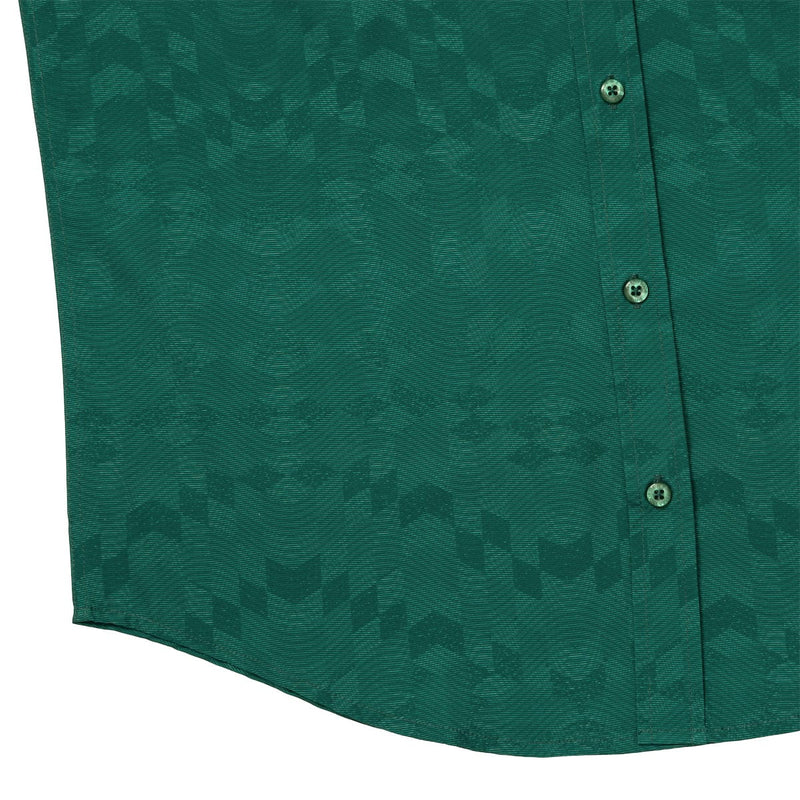 RSVLTS Park Pitch KUNUFLEX Short Sleeve Shirt in Green — detail 5