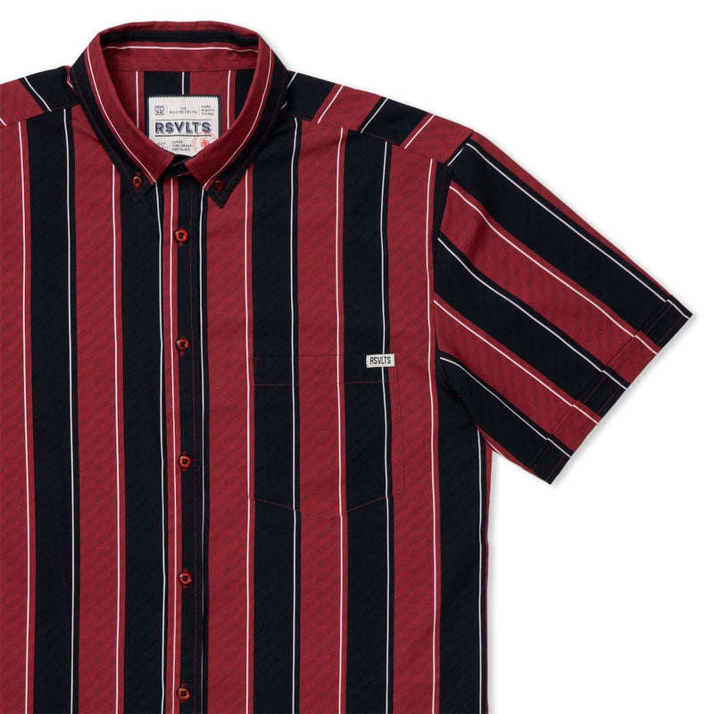 RSVLTS Crimson Club KUNUFLEX Short Sleeve Shirt — front view
