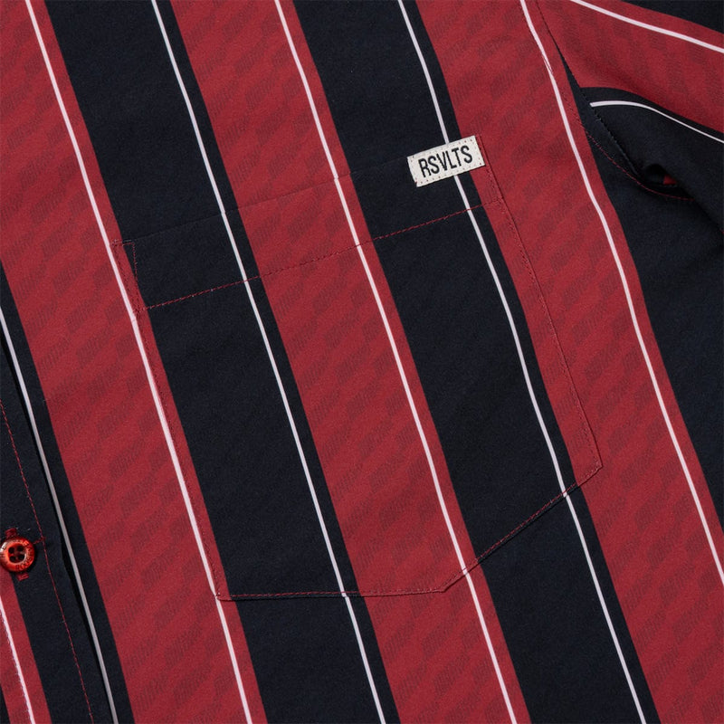 RSVLTS Crimson Club KUNUFLEX Short Sleeve Shirt in Black — detail 2