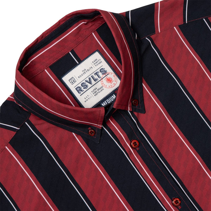 RSVLTS Crimson Club KUNUFLEX Short Sleeve Shirt in Black — detail 4
