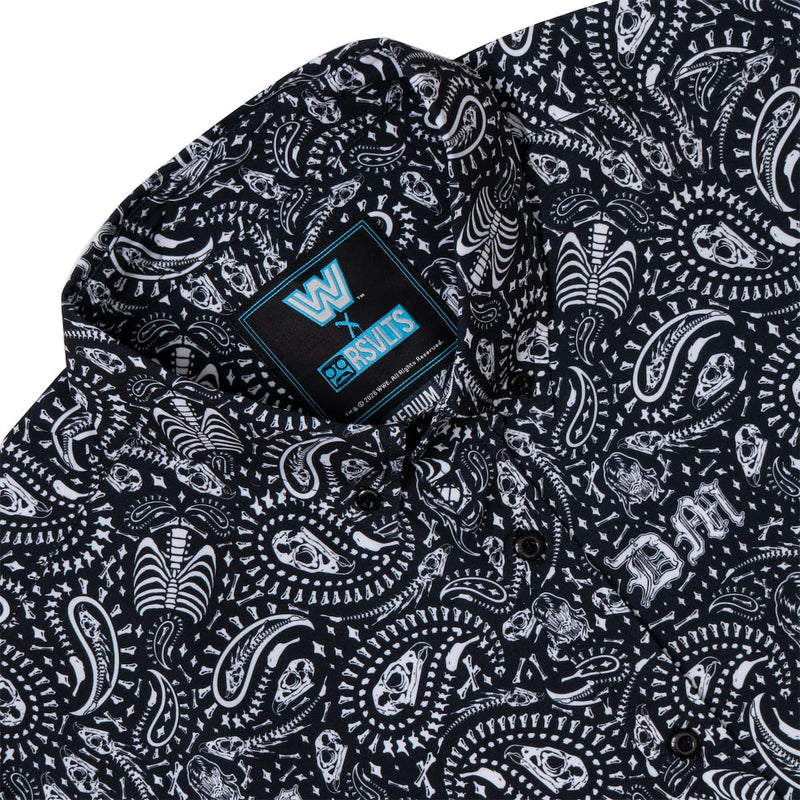 RSVLTS Dirty Dom KUNUFLEX Short Sleeve Shirt in Black — detail 6